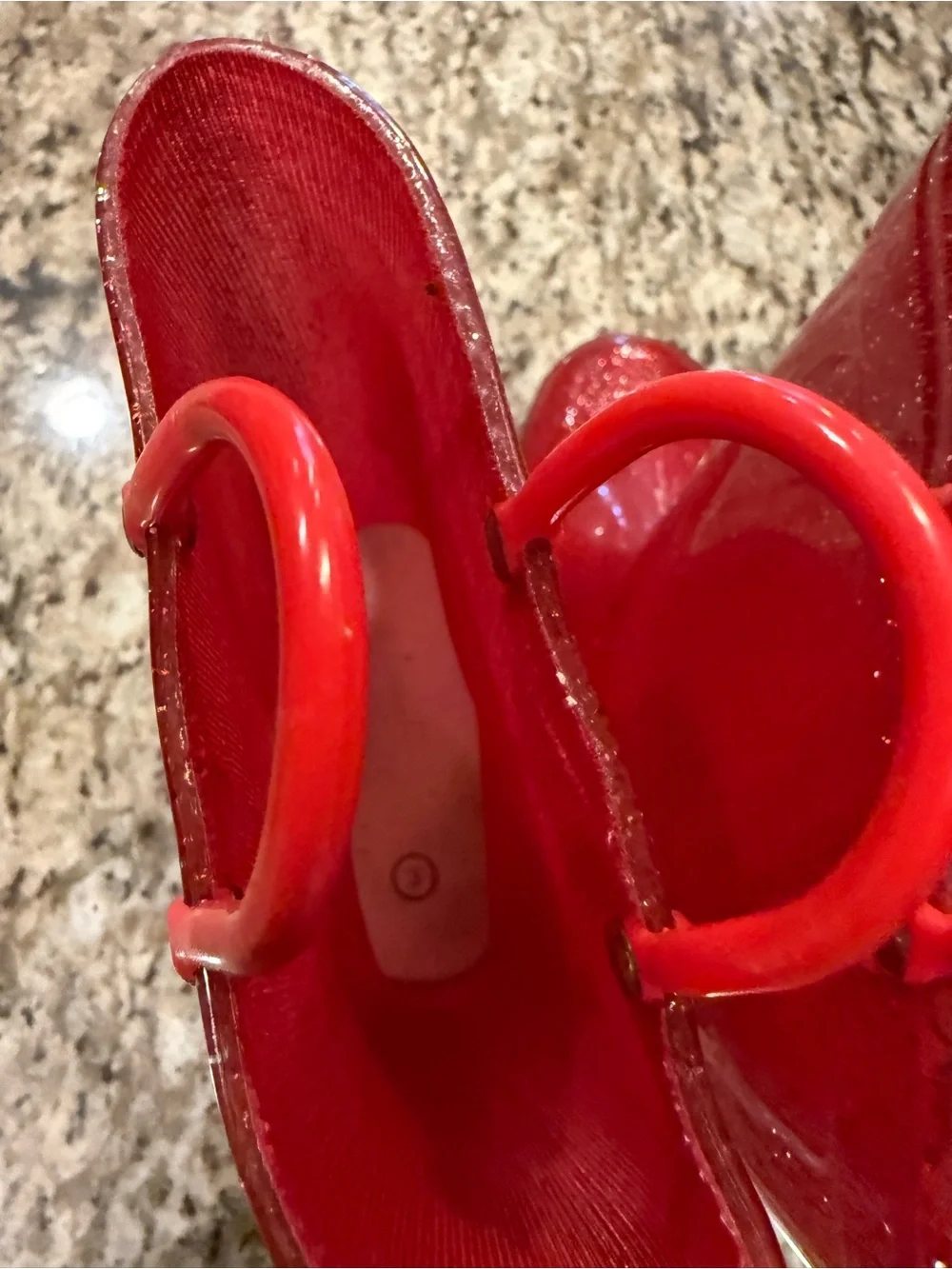 Amazon Kids Red Glitter Rain & Snow Boots